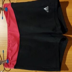 Adidas spandex black shorts S
